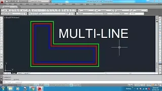 How to draw Multi Line in AutoCAD