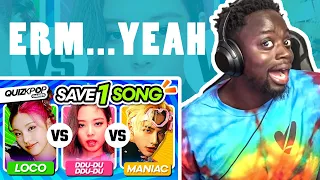 Reacting To SAVE 1 SONG - ICONIC KPOP SONGS 🏆 | QUIZ KPOP GAMES 2023 | KPOP QUIZ TRIVIA