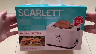 Распаковка Тостер SCARLETT SC-TM11018 из Rozetka