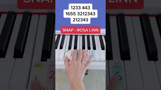 Snap - Rosa Linn (Piano Tutorial) #snaprosalinn #rosalinn #rosalinnsnap #easypianotutorial