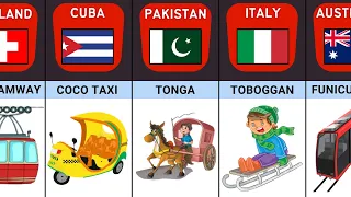 Unusual Modes Of Transport From Different Countries