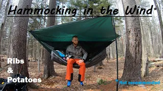 Windy Weather Won't Waste My Weekend - Campground Solo Hammock Camping #76