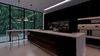 Kitchen - Lumion 10 Animation (FOGGY VIEW)