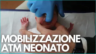 Tecnica di Mobilizzazione dell'Articolazione temporo-mandibolare nel neonato per Problemi di Suzione
