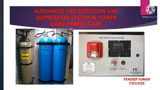 Automatic fire detection and suppression system in power cars/pantry cars