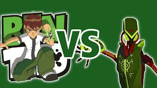 Giant Robot Confronts Ben 10 in Intense Battle