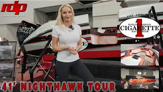 Cigarette Racing 41' NIGHTHAWK Tour | MIAMI Boat Show 2024 W/ Brittany Dunn-Chrisco