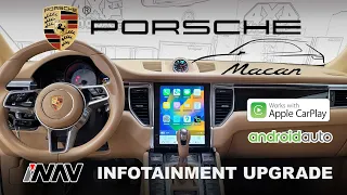 Revamp Your Porsche Macan: Tesla-Style Android Screen With Apple CarPlay & Android Auto | 4x4Shop.ca