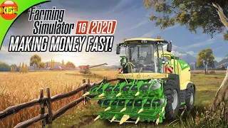 Making Money Faster with Chaff in Farming Simulator 16 | FS 16 timelapse