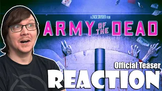 ARMY OF THE DEAD - Official Teaser Reaction! Zack Snyder! Netflix