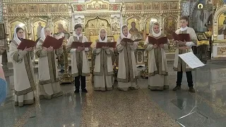 22 псалом. Участники бывшего "хора духовной музыки" и экс-регент Оксана Данченко.