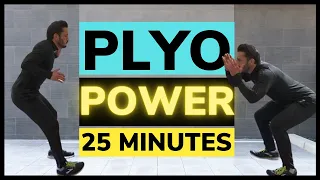 Plyometric Cardio Circuit For Power // 25 Min Plyo HIIT