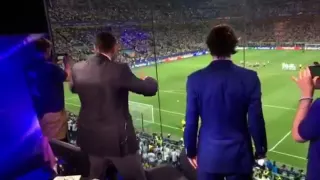 Rio Ferdinand reaction to Ronaldo penalty vs atletico madrid