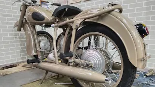 Реставрация старого мотоцикла. Возрождение Иж Юпитер 1962 года. Хромирование. 13 серия