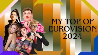 MY TOP 27 EUROVISION 2024! (🇦🇹🇨🇾🇳🇱🇬🇧🇨🇭)
