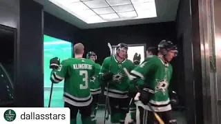 Dallas Stars 5/1/19 playoff pre game hand shakes