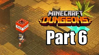 MINECRAFT DUNGEONS (2020) Gameplay Walkthrough Part 6 - Desert Temple Mission [XBOX ONE X]