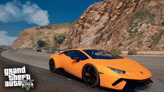 Lamborghini Huracan Performante +ТОПОВЫЙ ЗВУК +РЕАЛЬНАЯ СКОРОСТЬ // КАК УСТАНОВИТЬ МАШИНУ В GTA 5