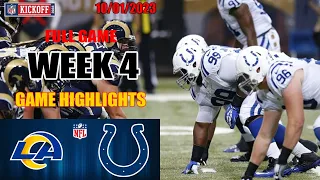 Indianapolis Colts vs Los Angeles Rams FULL GAME HIGHLIGHTS HD | NFL Week 4 - 10/01/2023