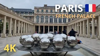 Paris, France - walking to discover the Palais Royal of Paris - Paris 4K