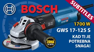 Bosch GWS 17-125 s Professional Powerful Angle Grinder