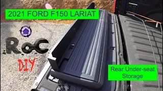 2021 Ford F150 Lariat: Rear, Under-seat, Partitioned Lockable Storage. Part I