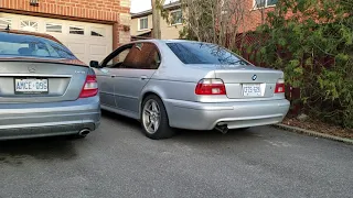 BMW 540i V8 Perfect Custom Exhaust Revving