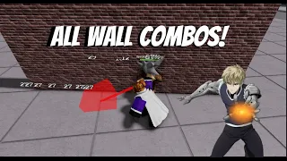 All Characters Wall Combos! - Roblox The Strongest Battlegrounds