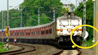 Live Accident !! Speedy train Hits Duck