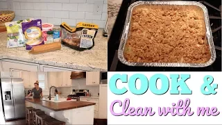 COOK AND CLEAN WITH ME // EASY RECIPE // CLEAN WITH ME 2018