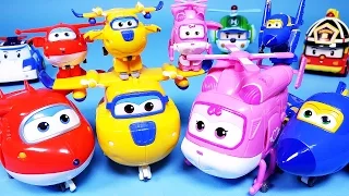 Super Wings 슈퍼윙스 기지와 로보카폴리 장난감 Robocar Poli and Superwings base toys