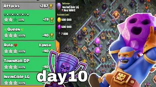 legend league attacks October season day10| super bowler smash attack th15| clash of clans