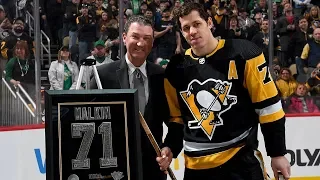 Evgeni Malkin honored for 1,000th point