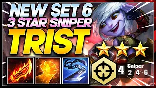 *NEW SET 6* 4 SNIPER TRIST ⭐⭐⭐ CARRY YORDLES TFT PBE GUIDE STRATEGY I Teamfight Tactics emilyywang