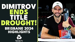 Grigor Dimitrov: Best Shots & Memorable Moments From Brisbane Title Run 🏆