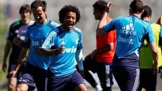 Last training session before the match against Real Sociedad