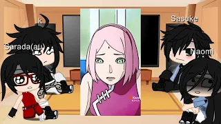 Sasunao familia react to Sasusaku