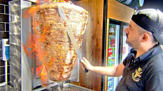 MASSIVE DONER kebab MEAT cutting! Top-ranked doner kebab shop! 1000 SOLD A DAY! Turkish Street Food!