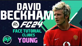 EA FC 24 DAVID BECKHAM YOUNG FACE -  Pro Clubs CLUBES PRO Face Creation - CAREER MODE - LOOKALIKE MU