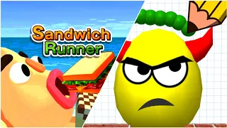 Satisfying Mobile Games - Sandwich Run, Sandwich Runner, Help Me Tricky, Pancake Run, Draw to Smash