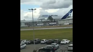 Airbus beluga landing