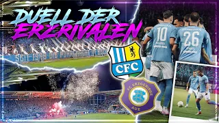 POKALSENSATION 😱🔥 | Chemnitzer FC 🔵⚪- Erzgebirge Aue🟣⚪ | Sachsenpokal | StadionVlog 🤙