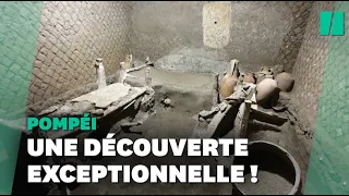 À Pompéi, rare découverte d'une "chambre pour esclaves"