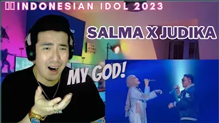 [REACTION] 🇮🇩 Salma X Judika - Medley Songs | Spektakuler Show 10 | INDONESIAN IDOL 2023
