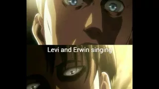 Levi and Erwins Voice Actors singing