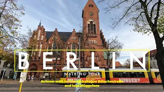 [4K] 60fps walking through Berlin Friedrichshagen in beautiful autumn