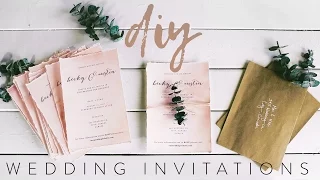 DIY MY WEDDING INVITATIONS WITH ME!