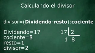 Calculando el divisor