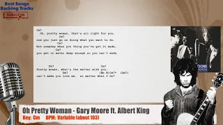 🎙 Oh Pretty Woman - Gary Moore ft. Albert King Vocal Backing Track with chords and lyrics