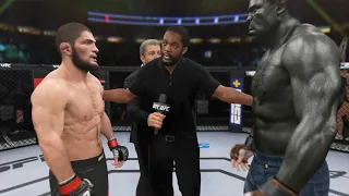 Khabib vs. Incredible Hulk - EA Sports UFC 4 - Epic Fight ☝️🦅